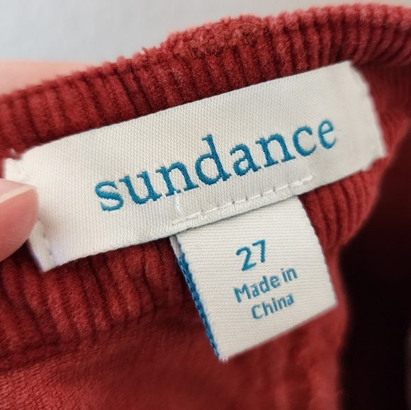 Sundance Burnt Red Corduroy Flared Leg Pants 27 - Picture 5 of 5